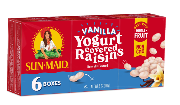 (image for) Raisins Vanilla Yogurt Covered 6/1oz